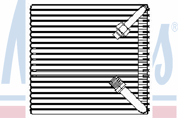 92103 Nissens evaporador, aire acondicionado