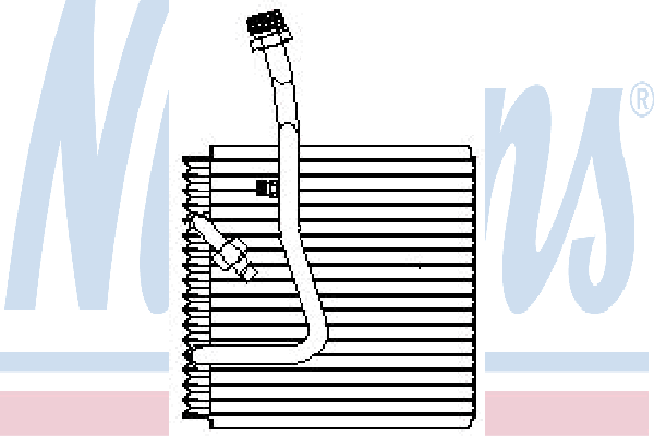 92102 Nissens evaporador, aire acondicionado