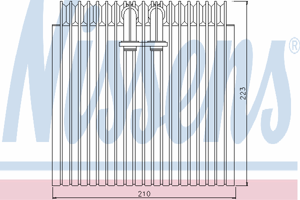 92072 Nissens evaporador, aire acondicionado