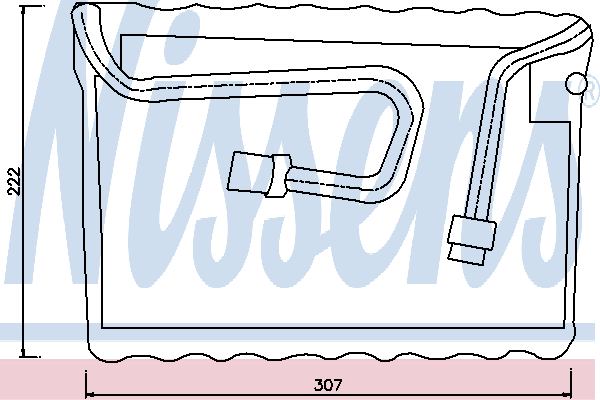92239 Nissens evaporador, aire acondicionado