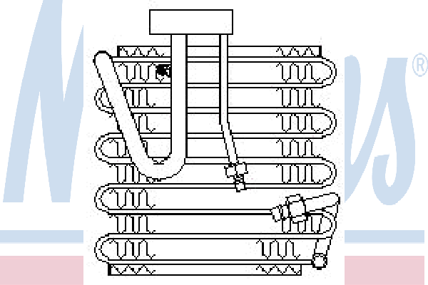 Evaporador, aire acondicionado 92022 Nissens