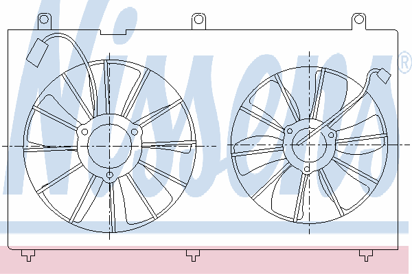 Ventilador (rodete +motor) refrigeración del motor con electromotor completo 85270 Nissens