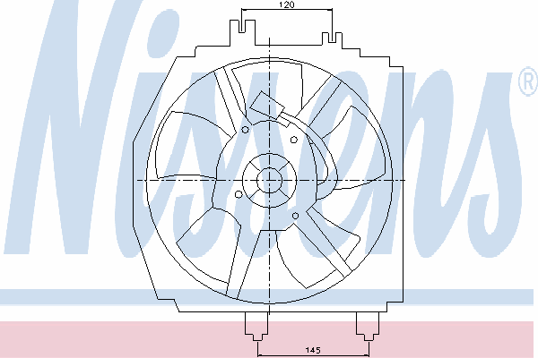 Difusor de radiador, ventilador de refrigeración, condensador del aire acondicionado, completo con motor y rodete FP8715025 Mazda