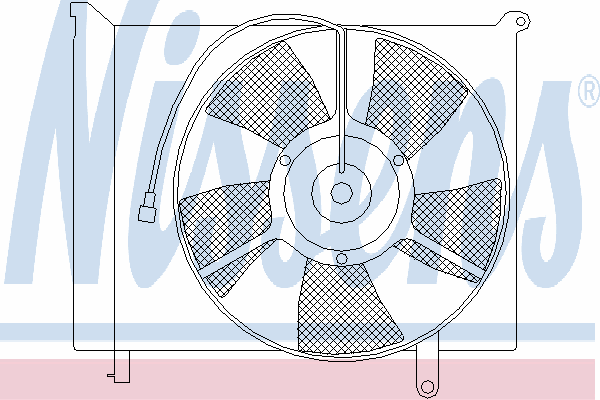 85351 Nissens ventilador (rodete +motor aire acondicionado con electromotor completo)