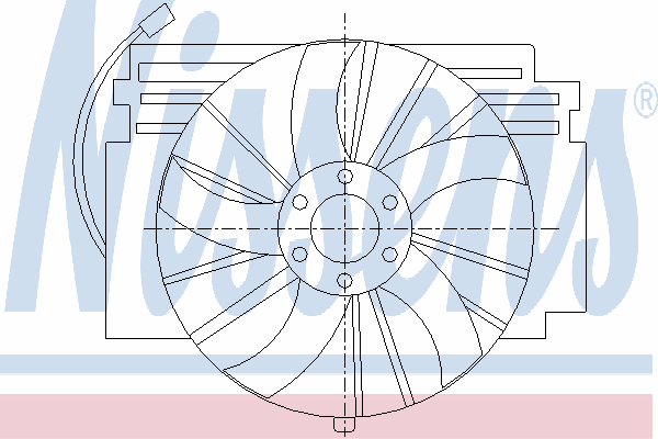 Difusor de radiador, aire acondicionado, completo con motor y rodete 85293 Nissens