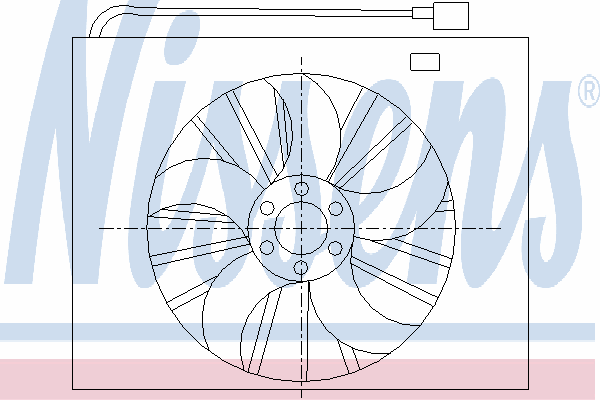 Ventilador (rodete +motor) aire acondicionado con electromotor completo 85295 Nissens