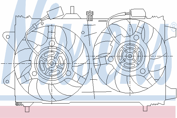 85161 Nissens difusor de radiador, ventilador de refrigeración, condensador del aire acondicionado, completo con motor y rodete