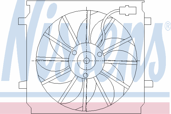 Ventilador (rodete +motor) refrigeración del motor con electromotor completo 85452 Nissens