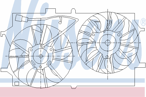 Ventilador (rodete +motor) refrigeración del motor con electromotor completo Ford Focus SE 