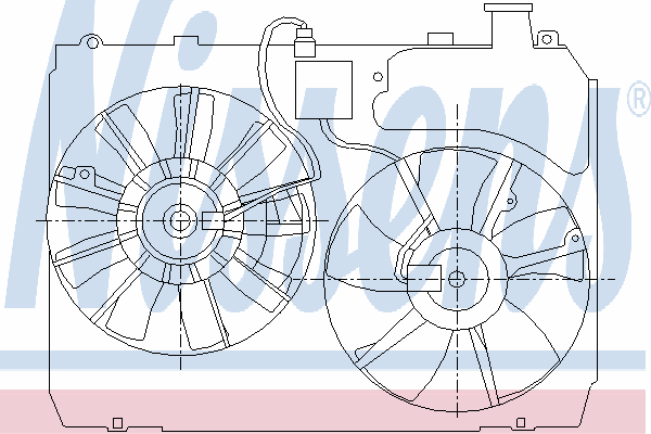 Rodete ventilador, refrigeración de motor izquierdo 85413 Nissens