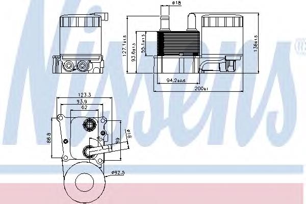 Portafiltro de aceite Nissens 90696