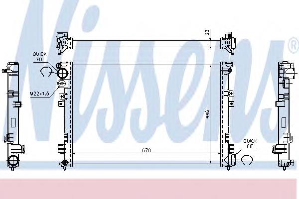 Comprar 61875A Nissens Radiador de auto
