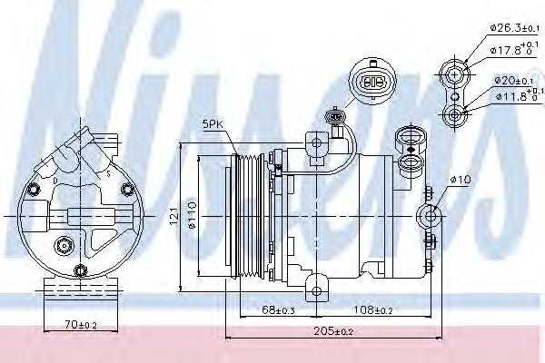 89197 Nissens Compresor climatizador