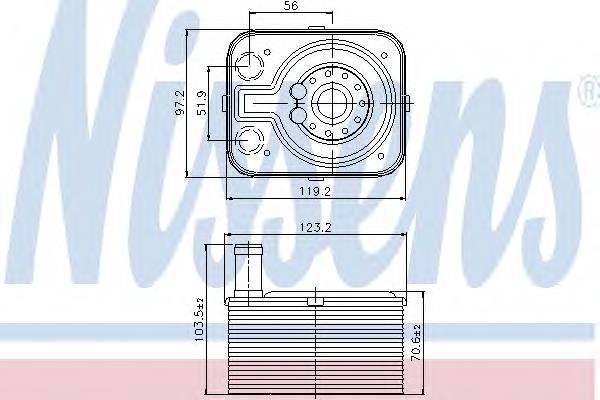 Comprar 90655 Nissens Radiador de aceite debajo del filtro