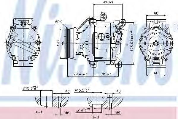 89530 Nissens compresor de aire acondicionado