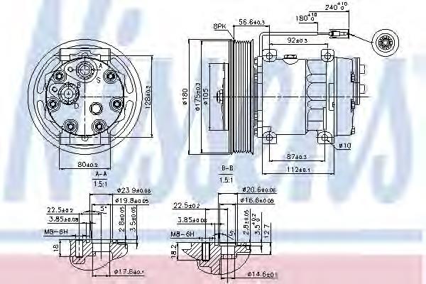 89353 Nissens compresor de aire acondicionado