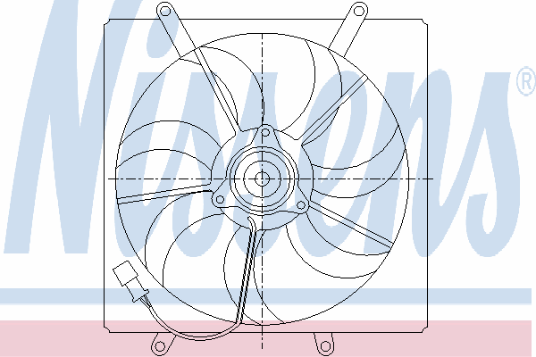 Motor del ventilador de enfriado 85014 Nissens