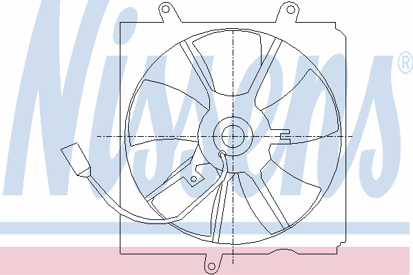 Difusor de radiador, ventilador de refrigeración, condensador del aire acondicionado, completo con motor y rodete 85012 Nissens