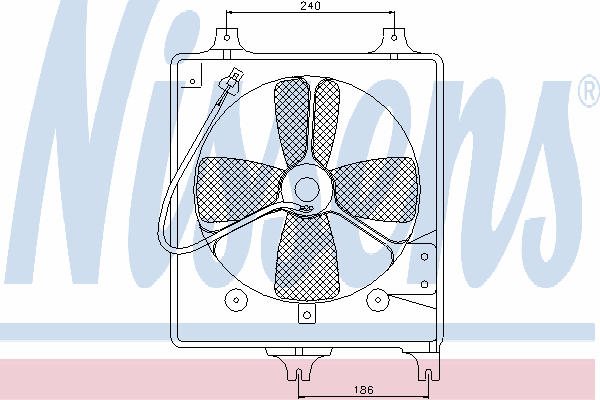 Ventilador de radiador 85068 Nissens