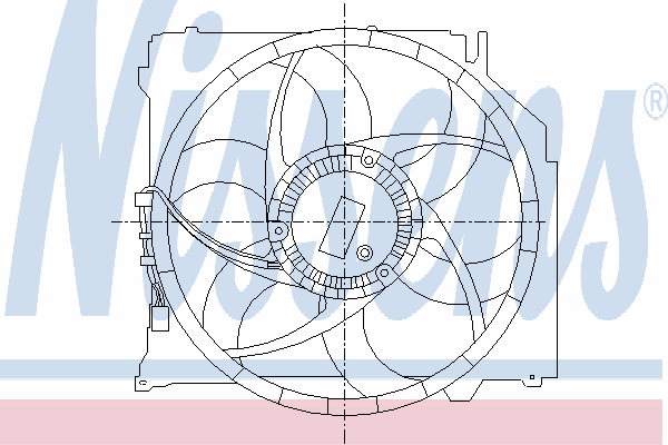 Difusor de radiador, ventilador de refrigeración, condensador del aire acondicionado, completo con motor y rodete 85067 Nissens