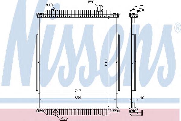 637890 Nissens radiador
