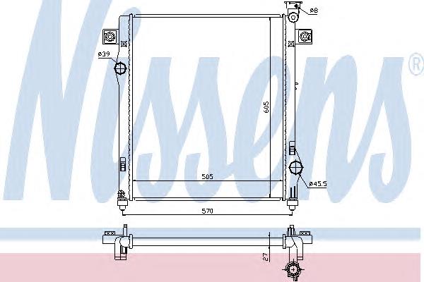 A2971 Koyorad radiador refrigeración del motor