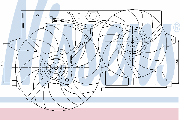 Difusor de radiador, ventilador de refrigeración, condensador del aire acondicionado, completo con motor y rodete Citroen Jumpy 1 (U6U)