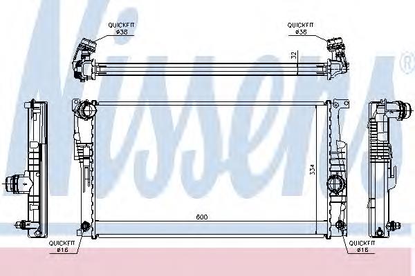 Água radiador Nissens 60817 precio, desde 131,50 EUR