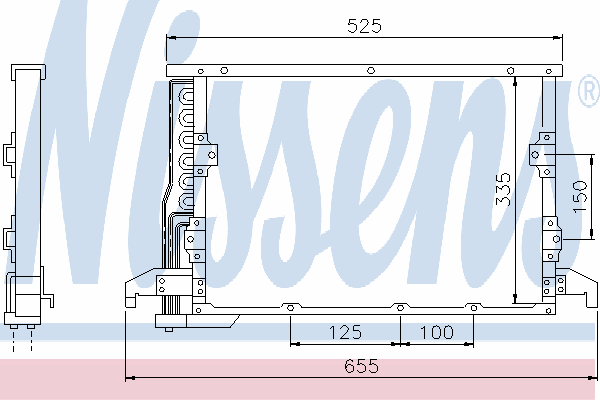 Condensador aire acondicionado 94406 Nissens