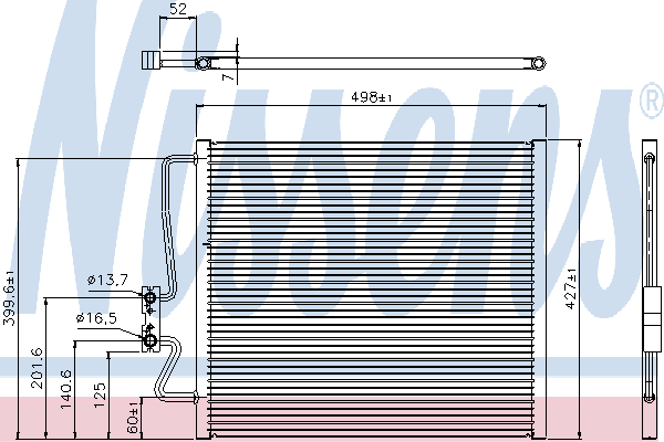 94275 Nissens condensador aire acondicionado