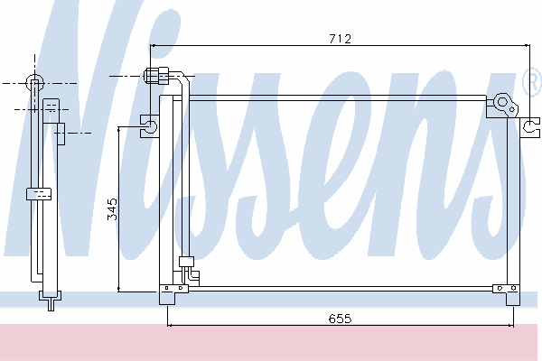 Condensador aire acondicionado 94024 Nissens