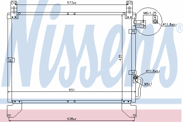 Condensador aire acondicionado 94642 Nissens