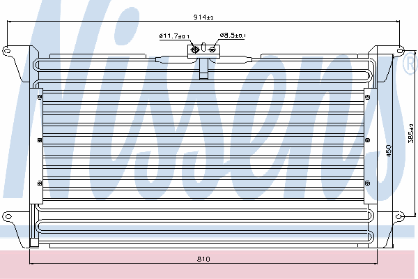 Condensador aire acondicionado 94539 Nissens