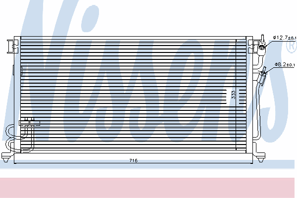 94492 Nissens condensador aire acondicionado