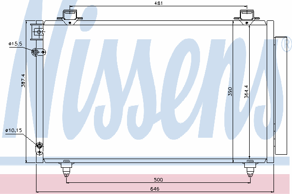 940081 Nissens condensador aire acondicionado