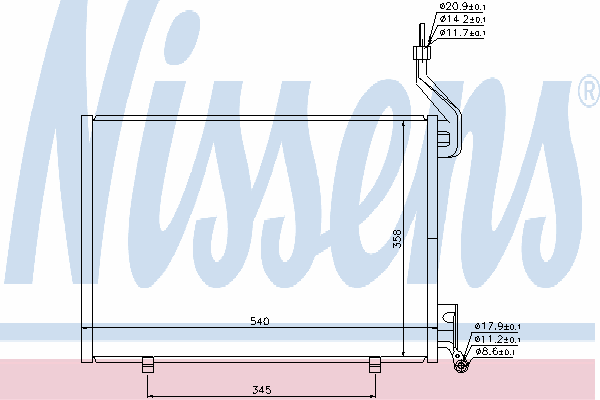 940107 Nissens condensador aire acondicionado