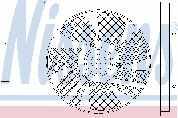 Difusor de radiador, aire acondicionado, completo con motor y rodete 85594 Nissens