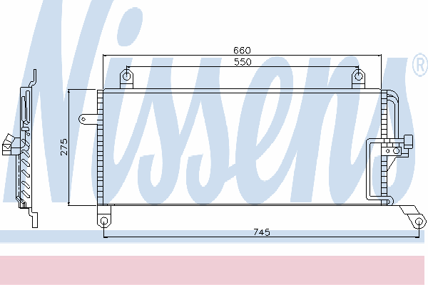 Condensador aire acondicionado 94222 Nissens
