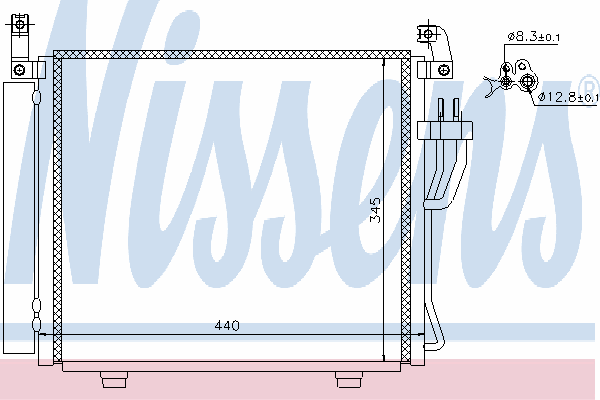 Condensador aire acondicionado 940206 Nissens