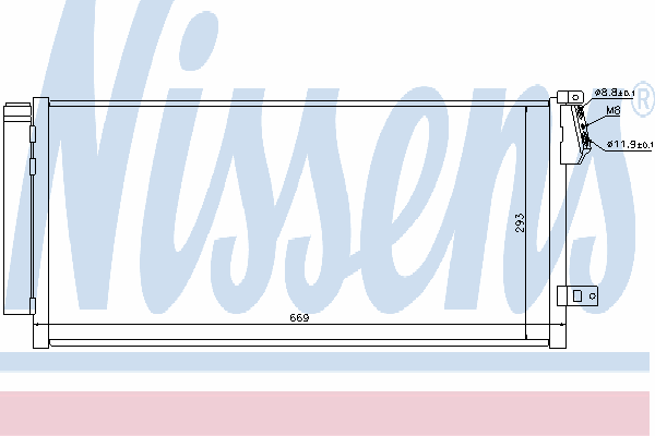 940169 Nissens condensador aire acondicionado