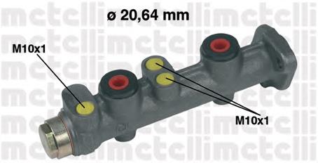 Cilindro maestro de frenos Metelli 050066 precio, desde 31,52 EUR