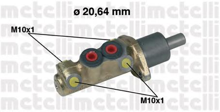 Cilindro maestro de frenos Metelli 050039 precio, desde 39,20 EUR
