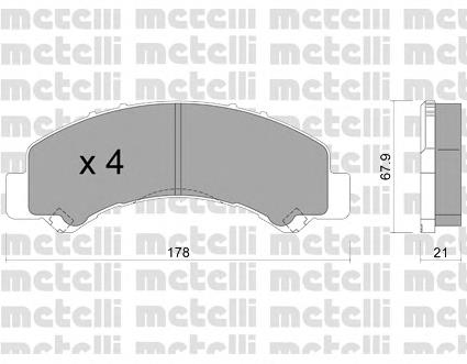 8982169210 Isuzu Pastillas freno traseras