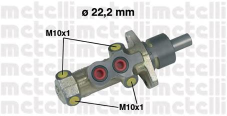 Cilindro principal de freno 050233 Metelli