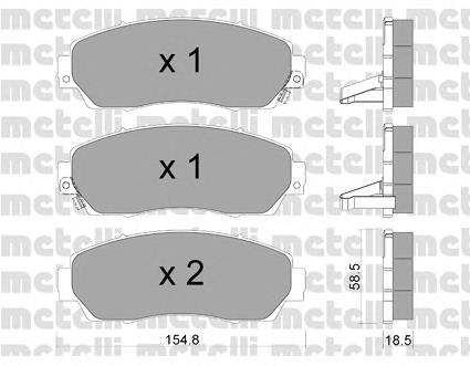 Comprar 2209030 Metelli Pastillas delanteras de freno