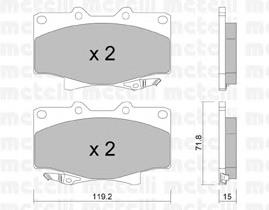 Pastillas de freno delanteras Land Cruiser  SUV (1990-1998) original desde 27,60 €