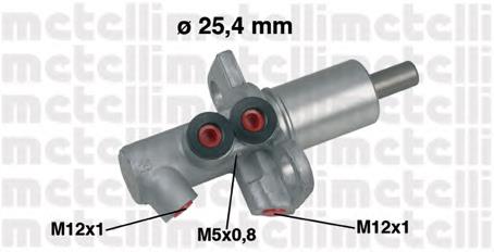 Cilindro maestro de frenos 050458 Metelli