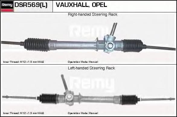 DSR569L Delco Remy cremallera de dirección