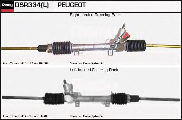 DSR334L Delco Remy cremallera de dirección