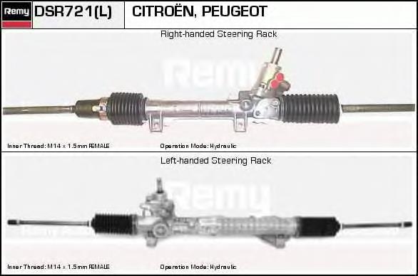 DSR721L Delco Remy cremallera de dirección